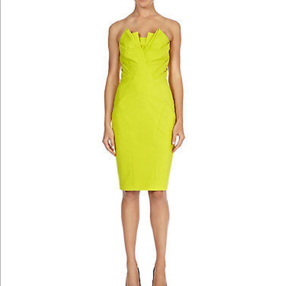Neon Strapless dress